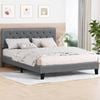 Alfordson Bed Frame King Size Fabric Grey