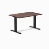 Desky Fixed Height American Rustic Pine Softwood Desk 120x75cm Matte Black Leg