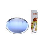 Al Dente Pizza Flat Pack - 2 x 300mm Pizza Plates And Rocking Pizza Cutter