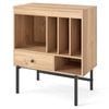 Costway Record Player Stand Side Table Vinyl Storage Cabinet Turntable Stand