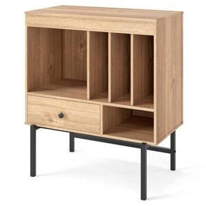 Costway Record Player Stand Side Table Vinyl Storage Cabinet Turntable Stand