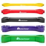METEOR 5-Level Power Resistance Bands Set with Carry Bag