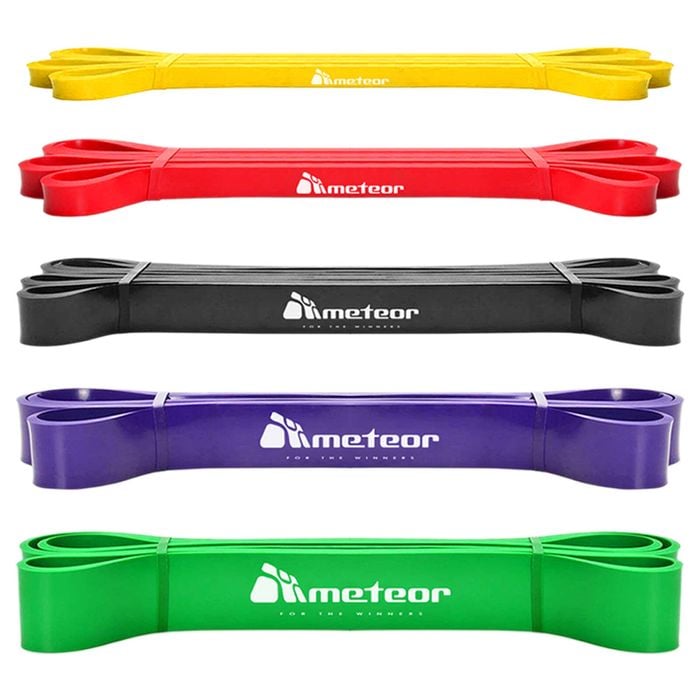 METEOR 5-Level Power Resistance Bands Set with Carry Bag
