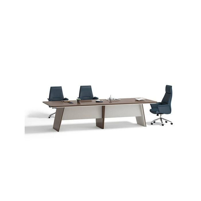 Modern Furniture ANDERS Boardroom Table 320cm - Hazelnut & Beige