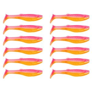 2x 6PK 3In Rapala Crush City Heavy Soft Plastic Paddle Tail Lures - Pink Sunset