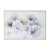 Urban Style Brushmarks Embellished Canvas Painting Artwork Blue Ginko 1225mm