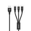 UNITEK 3-in-1 USB-A to USB-C / Micro USB / Lightning Multi Charging Cable 1.2m (C14049BK)