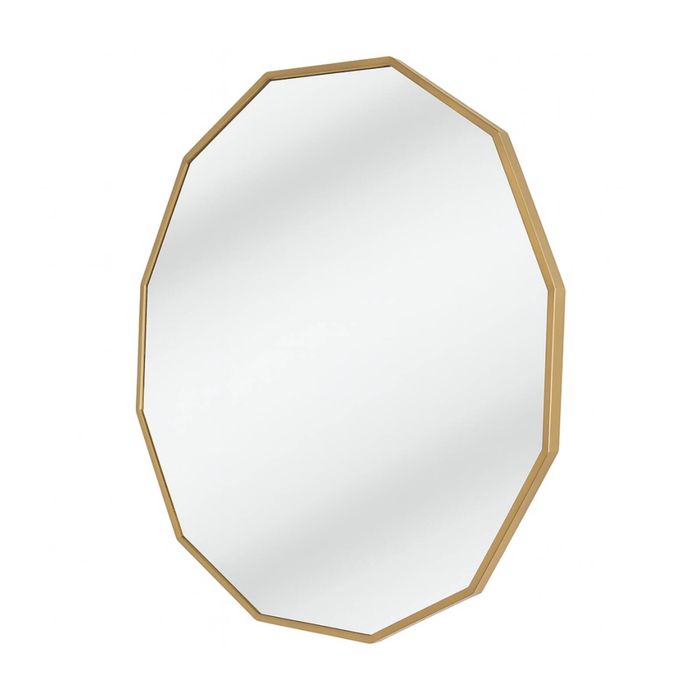 Urban Style Reflections Geometric Mirror Contemporary Home Decor Gold 90cm