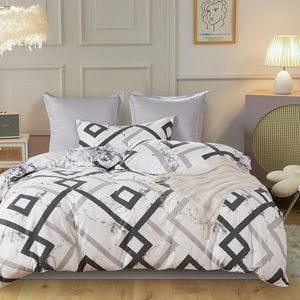 Fabric Fantastic Ashwin Queen Size Quilt/Doona/Duvet Cover Set
