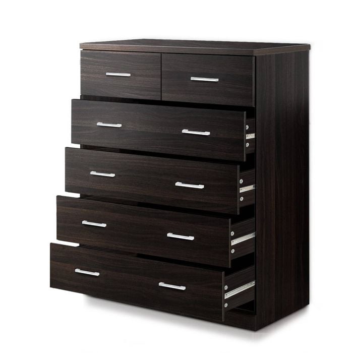 Artiss 6 Chest of Drawers Storage Cabinet Walnut