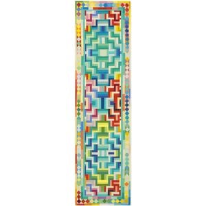 The Rug Connection Horizon Tala Multi 400x80cm - Large Runner Pet Friendly Outdoor Rug