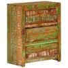 vidaXL Drawer Cabinet Multicolour Chest Home Organiser