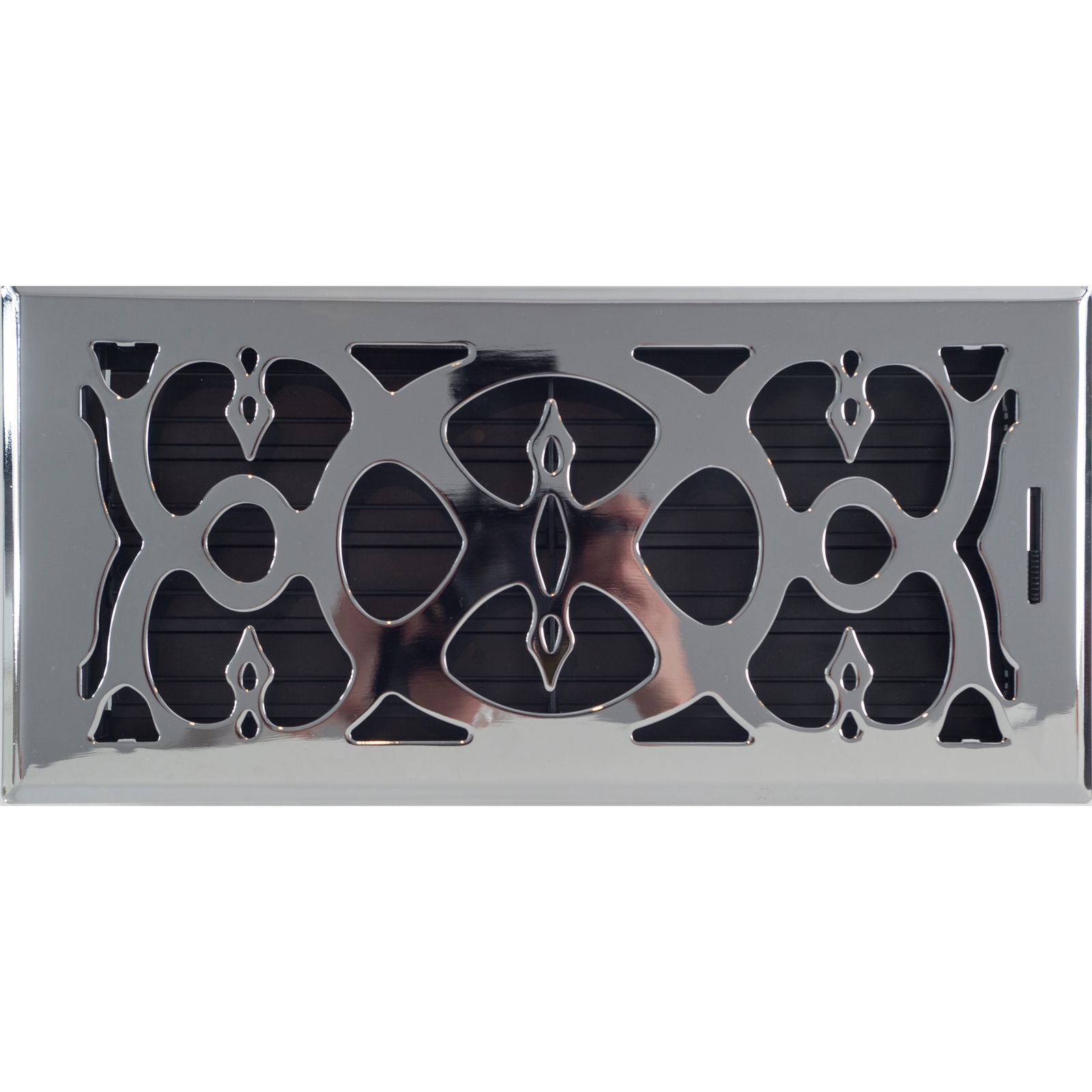 Accord 15 x 35cm Chrome Victorian Floor Register product image