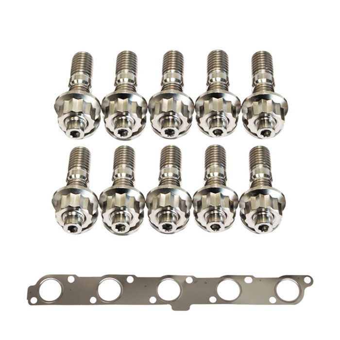 Permaseal Exhaust Manifold Titanium Stud & Gasket Kit For Ford Ranger 3.2L 2011 Onwards