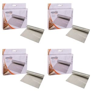 4PK Appetito Stainless Steel Dough Scraper Home Kitchen Cooking