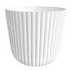 All Set 29.5cm White Linear Plastic Pot