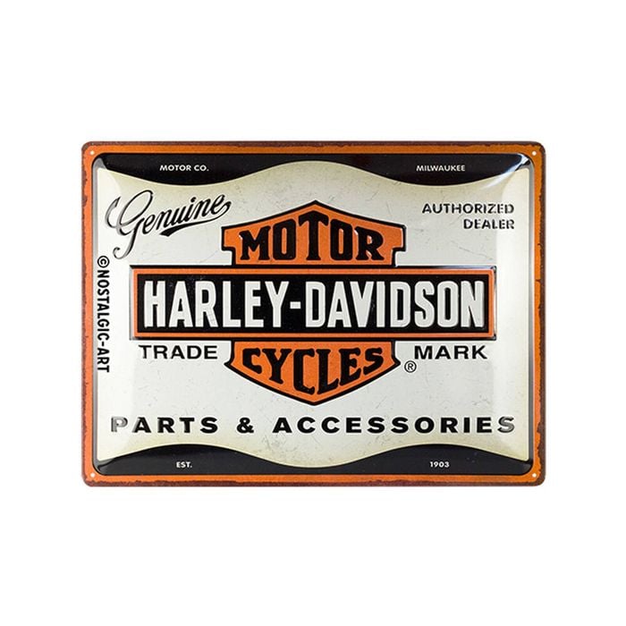 Nostalgic-Art Harley Parts & Accessories Metal Decorative Sign Large 30x40x0.5cm