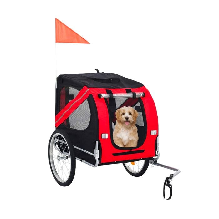 Topet Pet Bike Stroller Bicycle Trailer Pram Pet Jogger Dog Cat Size S-m