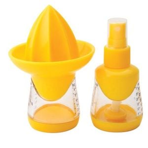 Joie Small Lemon Juicer Bottle Kitchen Appliance Mister Yellow 7.3x7.3x10.5cm