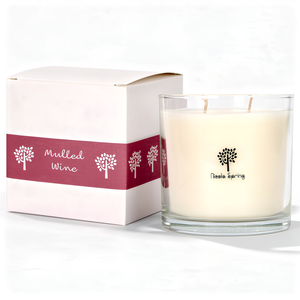 Nicola Spring 400g Soy Wax Scented Candle - Mulled Wine - 45 Hour Burn Time Relaxation Aromatherapy Gift Ready Jar Candle