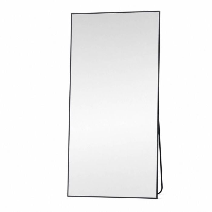 OAKORY 198x96cm Rectangular Full Length Mirror, Floor Mirror with Aluminium Alloy Frame Gold