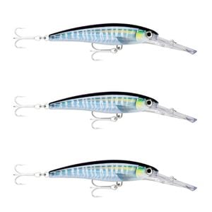 3x Rapala 16cm X Rap Magnum 30 Deep Diving Trolling Lures - HD Wahoo UV