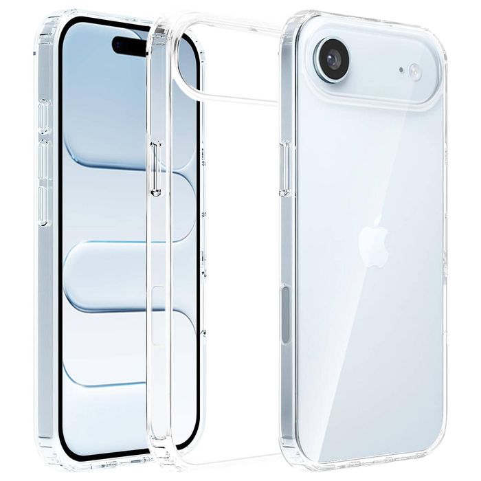 For Apple iPhone 17 Air Clear Case Slim With 4 Corners [Shock Absorption] Hard Back Soft Bumper Cover