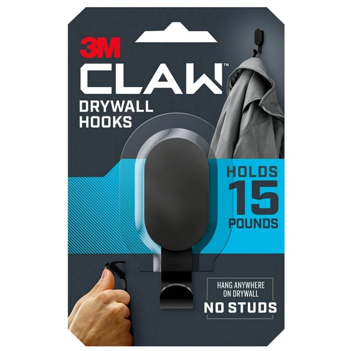 3M 7kg Black CLAW Wall Hook - 7kg