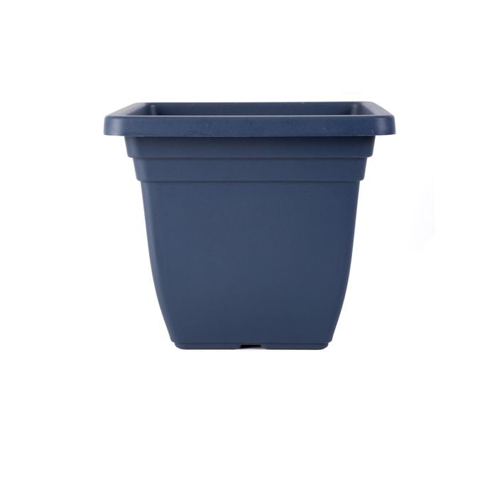 Northcote Pottery 300mm Navy Villa Square Plastic Pot