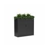 Olg Tempo Tambour Cabinet Wide With Planter Black W1200mm X D450mm X H1220mm
