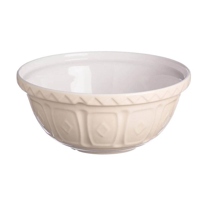 Colour Mix Earthenware Mixing Bowl /4l Cream 16x16x9cm White Mason Cash