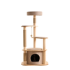 Four-Level Solid Wood Cat Tree