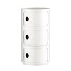 Miuz 3 Tier White Replica Componibili Round Storage Cabinet
