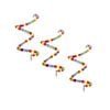 Yes4pets 3 X Hanging Spiral Toy For Birds