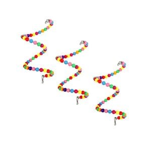 Yes4pets 3 X Hanging Spiral Toy For Birds