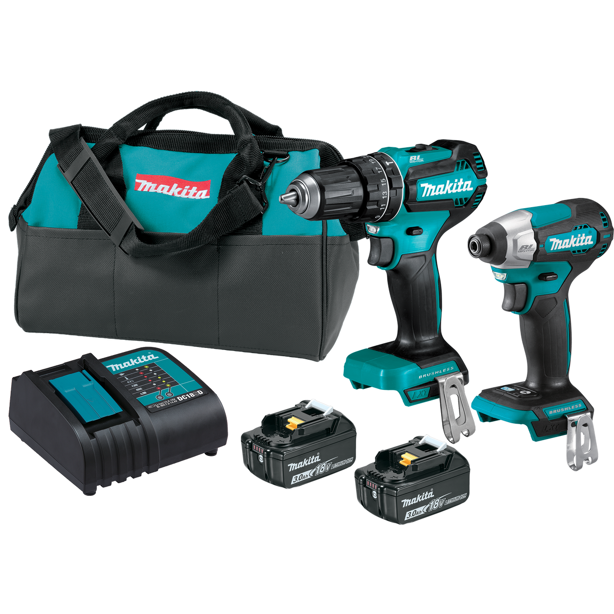 Makita 18V Brushless 2 Piece 3.0ah Kit Bunnings New Zealand