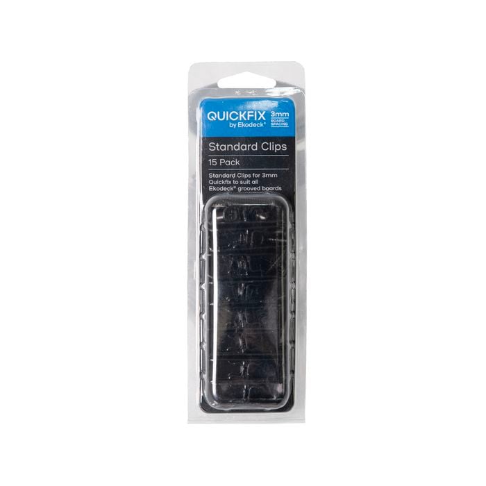 Quickfix for Ekodeck 3mm Standard Clips - 15 Pack