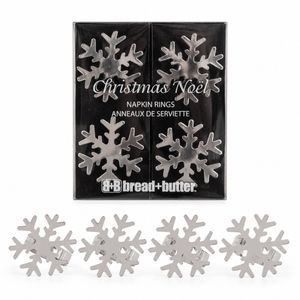 Bread and Butter Snowflake Napkin Ring Twin Pack Kit