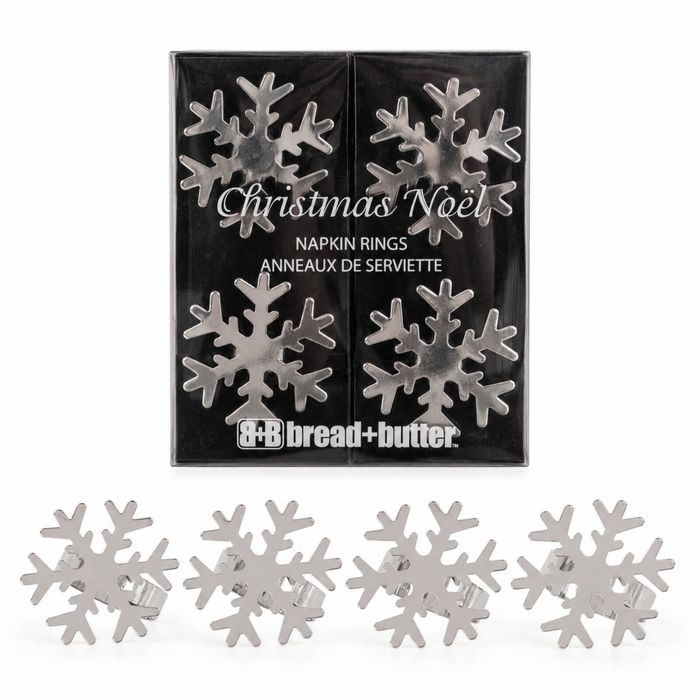 Bread and Butter Snowflake Napkin Ring Twin Pack Kit