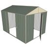 Build-a-Shed 2.3 x 3.0 x 2.3m Front Gable Double Sliding Side Door Shed - Green