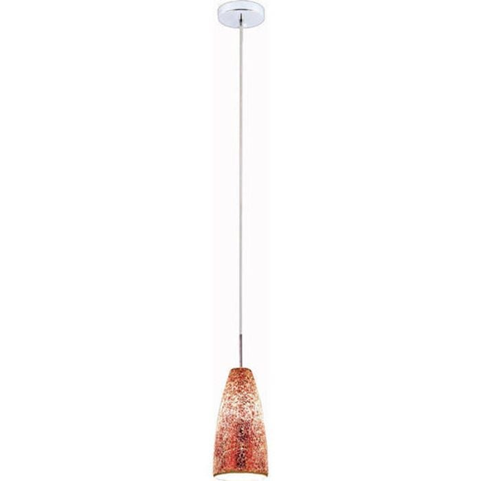 Duomo Red Crackled Glass Pendant