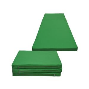 2 x Folding Yoga Green Mat - Gymnastics Floor Exercise Gym Mat - 180cm*60cm*5cm