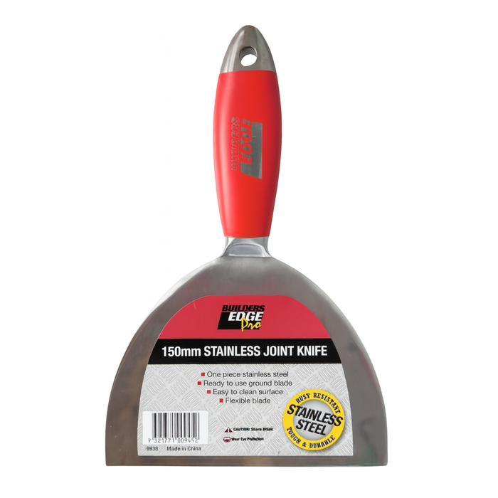 Builders Edge 150mm Stainless Steel Plaster Knife