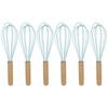 6PK Urban Kitchen Silicone Whisk Mint Green 26x6.5cm Easy Grip