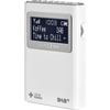 DPR39 White DAB+/FM Pocket Radio 5 Presets Includes Headphone