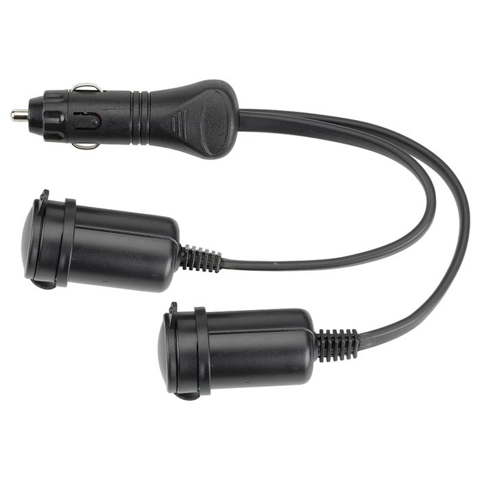 Narva 12/24V 20/10A  Heavy-Duty Adaptor - Auxiliary Plug To Twin Accessory Sockets