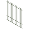 ProtectorAl 0350-1200W x 1500H Pale Eucalypt Spear Top Pool Fence Panel Raked 16-30º