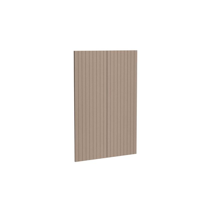 Kaboodle 900mm Raw Board V-Groove Medium Pantry Doors - 2 Pack
