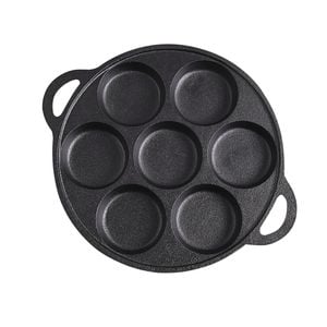 SOGA 31.5cm Cast Iron Takoyaki Fry Pan