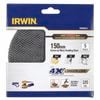 Irwin 150mm 120 Grit Orbital Sanding Disc - 5 Pack
